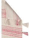 Lorena Canals Tappeto Lavabile, Righe Rosa Corallo - 100% Cotone (120cm x 160cm) Tappeti Arredo