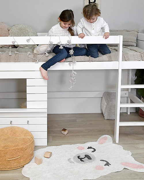 Lorena Canals Tappeto Lavabile Smile Like a Llama - Cotone (82x120 cm) Tappeti Arredo