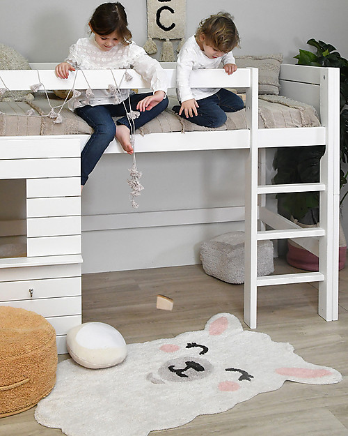 Lorena Canals Tappeto Lavabile Smile Like a Llama - Cotone (82x120 cm) Tappeti Arredo