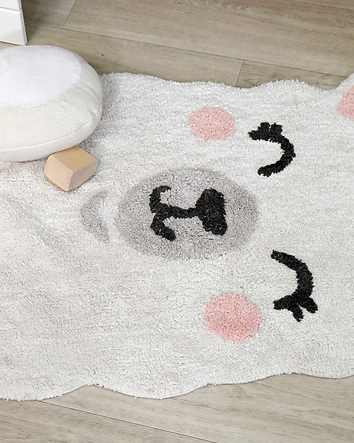 Lorena Canals Tappeto Lavabile Smile Like a Llama - Cotone (82x120 cm) Tappeti Arredo