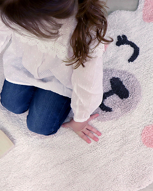 Lorena Canals Tappeto Lavabile Smile Like a Llama - Cotone (82x120 cm) Tappeti Arredo