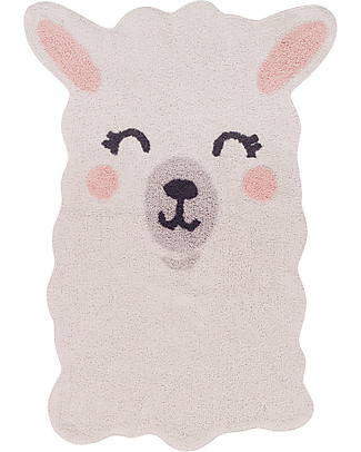 Lorena Canals Tappeto Lavabile Smile Like a Llama - Cotone (82x120 cm) Tappeti_