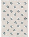 Lorena Canals Tappeto Lavabile Stars Natural - Vintage Blu - 100% Cotone (120 x 160 cm) Tappeti Arredo