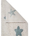 Lorena Canals Tappeto Lavabile Stars Natural - Vintage Blu - 100% Cotone (120 x 160 cm) Tappeti Arredo