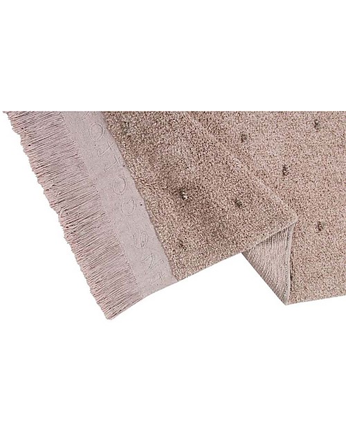 Lorena Canals Tappeto Lavabile Symphony - Vintage Nude - Cotone Naturale (140x200 cm) Tappeti Arredo