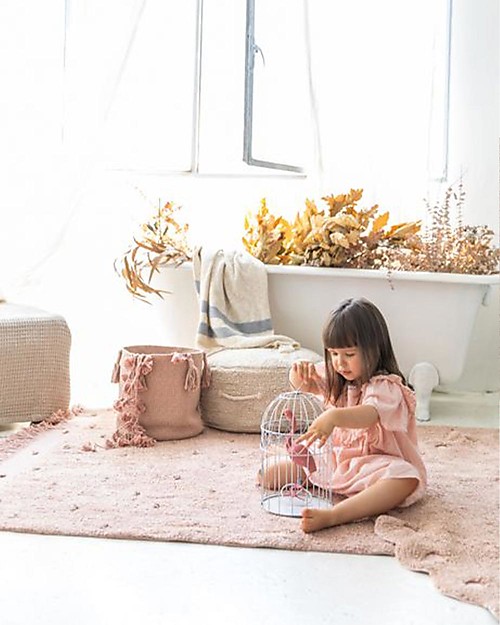 Lorena Canals Tappeto Lavabile Symphony - Vintage Nude - Cotone Naturale (140x200 cm) Tappeti Arredo