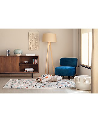 Lorena Canals Tappeto Lavabile Terrazzo, Marmo - 100% cotone (140 x 200 cm) Tappeti Arredo