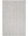 Lorena Canals Tappeto Lavabile Trecce Grigio Perla - 100% Cotone (120cm x 160cm) - Pezzo di Showroom! Tappeti Arredo