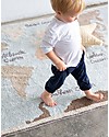 Lorena Canals Tappeto Lavabile Vintage Map, Back to school - 100% Cotone (140 x 200 cm) Tappeti Arredo