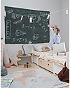 Lorena Canals Tappeto Lavabile Vintage Map, Back to school - 100% Cotone (140 x 200 cm) Tappeti Arredo
