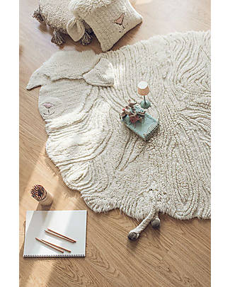 Lorena Canals Tappeto Lavabile Woolable Rug - Pink Nose Sheep - Lana - (120x170 cm) Tappeti Arredo
