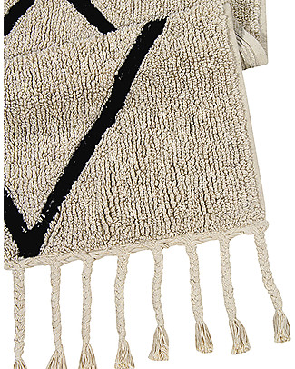 Lorena Canals Tappeto Lungo Lavabile Black and White, Bereber Beige - 100% Cotone (80cm x 230cm) Tappeti_