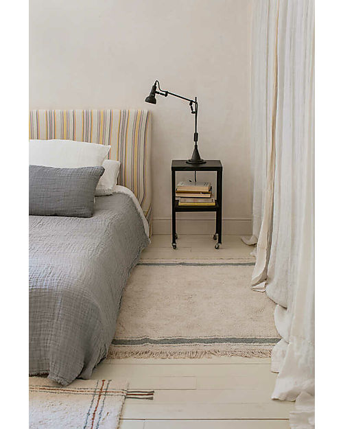 Lorena Canals Tappeto - Panna e Azzurro - Cotone Organico - Little Chefs Collection - 140 x 200 cm Tappeti Arredo