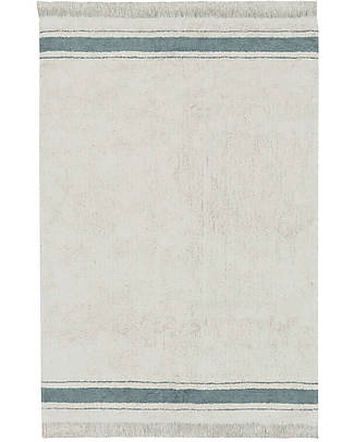 Lorena Canals Tappeto - Panna e Azzurro - Cotone Organico - Little Chefs Collection Tappeti Arredo