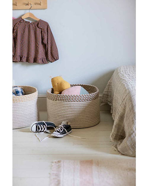 Lorena Canals Tappeto - Panna e Rosa - Cotone Organico - Little Chefs Collection - 140 x 200 cm Tappeti Arredo