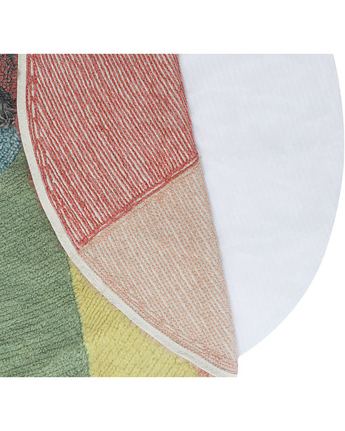 Lorena Canals Tappeto Pie Chart in Lana - Arcobaleno - Donna Wilson  Collection - 120 x 120 cm unisex (bambini)