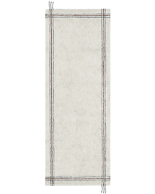 Lorena Canals Tappeto Righe - Naturale - Cotone Organico - Little Chefs Collection -  80 x 230 cm Tappeti Arredo