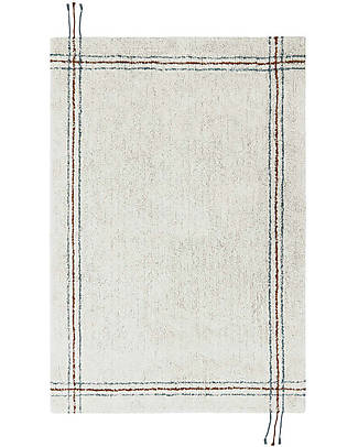 Lorena Canals Tappeto Righe - Naturale - Cotone Organico - Little Chefs Collection Tappeti Arredo