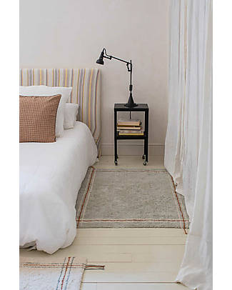 Lorena Canals Tappeto Righe - Salvia - Cotone Organico - Little Chefs Collection - 90 x 130 cm Tappeti Arredo