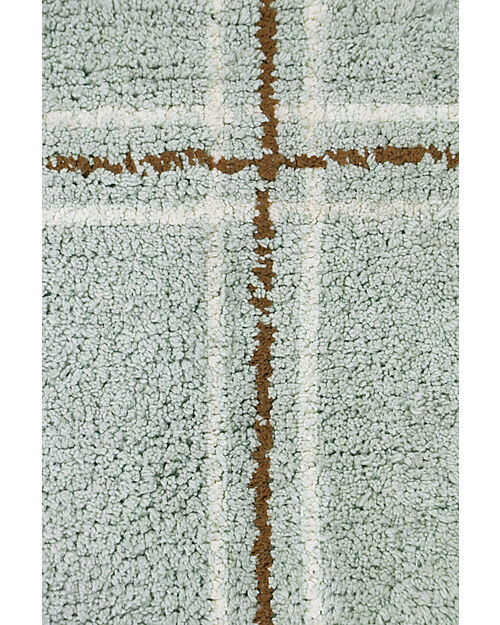 Lorena Canals Tappeto Righe - Salvia - Cotone Organico - Little Chefs Collection - 90 x 130 cm Tappeti Arredo