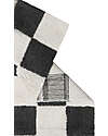 Lorena Canals Tappeto Scacchi - Grigio Scuro - Cotone Organico - Little Chefs Collection - 120 x 160 cm Tappeti Arredo