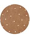 Lorena Canals Tappeto Tondo - Dot - Marrone/Rosa - Cotone - Mushrooms Collection - Diametro 140 cm Tappeti Arredo