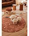 Lorena Canals Tappeto Tondo - Dot - Marrone/Rosa - Cotone - Mushrooms Collection - Diametro 140 cm Tappeti Arredo