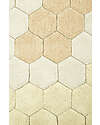 Lorena Canals Tappeto Tondo - Honeycomb - Avorio/Oro - Cotone - Collezione Planet Bee - Diametro 140 cm Tappeti Arredo