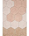 Lorena Canals Tappeto Tondo - Honeycomb - Avorio/Rosa - Cotone - Collezione Planet Bee - Diametro 140 cm Tappeti Arredo