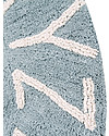 Lorena Canals Tappeto Tondo Lavabile ABC, Azzurro/Panna, 100% cotone (diametro 150 cm) Tappeti Arredo