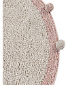 Lorena Canals Tappeto Tondo Lavabile Bubbly - Rosa Vintage - 120 cm diametro Tappeti Arredo