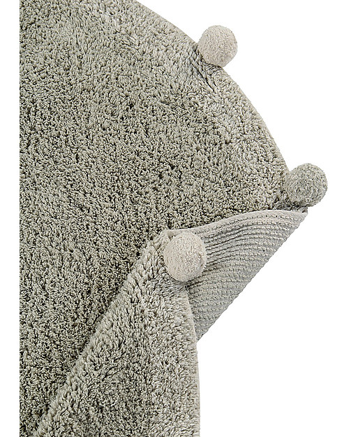 Lorena Canals Tappeto Tondo Lavabile Bubbly - Verde Oliva - 120 cm diametro Tappeti Arredo