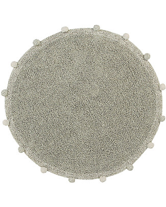 Lorena Canals Tappeto Tondo Lavabile Bubbly - Verde Oliva - 120 cm diametro Tappeti