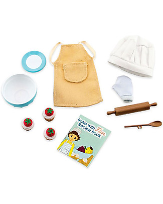 Lottie Set Accessori per Bambole Lottie Cake Bake - La tua bambola diventa pasticcera! Accessori Bambole