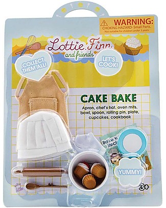 Lottie Set Accessori per Bambole Lottie Cake Bake - La tua bambola diventa pasticcera! Accessori Bambole