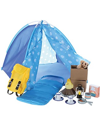 Lottie Set da gioco Campeggio, per la Bambola Lottie Capo Scout Case delle Bambole