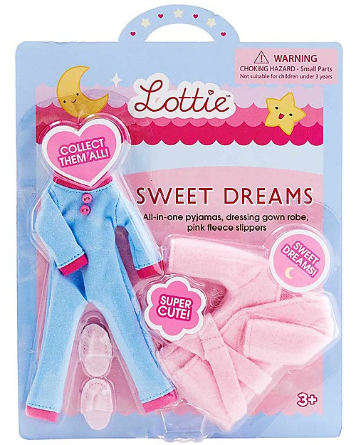 Lottie Set Vestitini da Notte Lottie Sogni d'Oro, per le Bambole Lottie Accessori Bambole