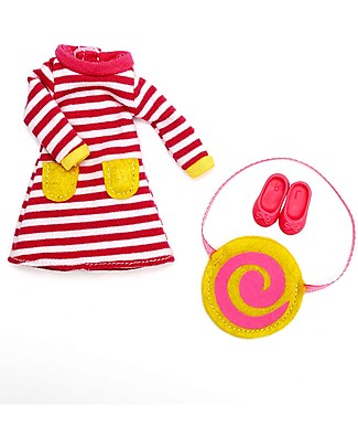 Lottie Set Vestitini Lottie Gelato al Lampone, per le Bambole Lottie Accessori Bambole