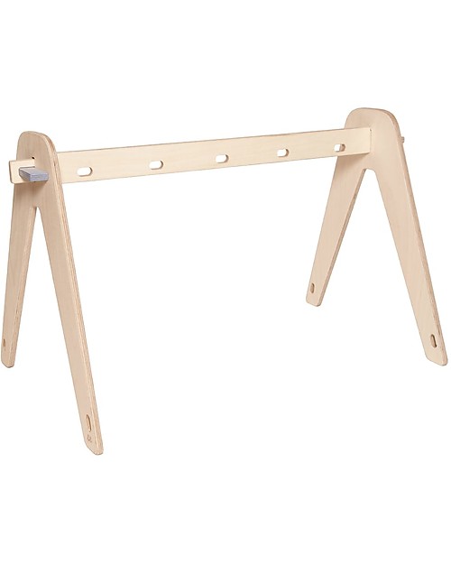 Loullou Baby Gym Set, Palestrina in Legno per Bambino + Giochi da Appendere Blu Palestrine