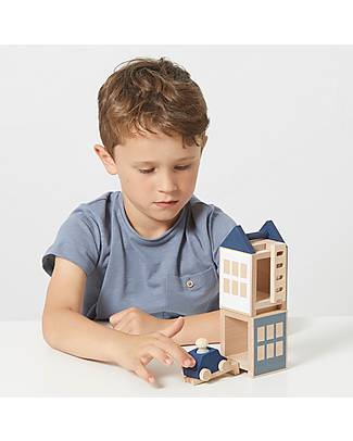 Lubulona Set Città Lubu Town Mini - WInterburg - Legno di Faggio FSC-PEFC Costruzioni in Legno