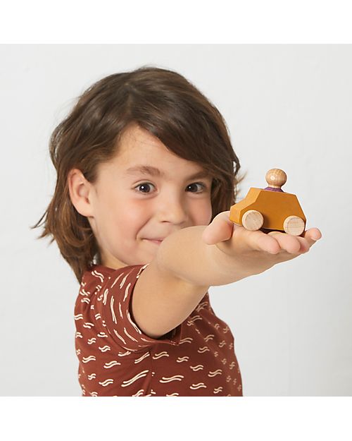Lubulona Set In Viaggio Balmes - Multicolor - Legno di Faggio e Acero FSC-PEFC Macchine e Trenini  in Legno