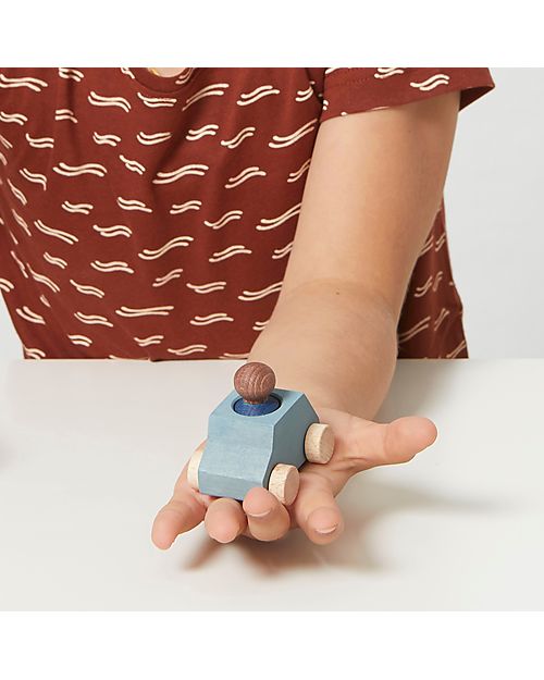 Lubulona Set In Viaggio Balmes - Multicolor - Legno di Faggio e Acero FSC-PEFC Macchine e Trenini  in Legno