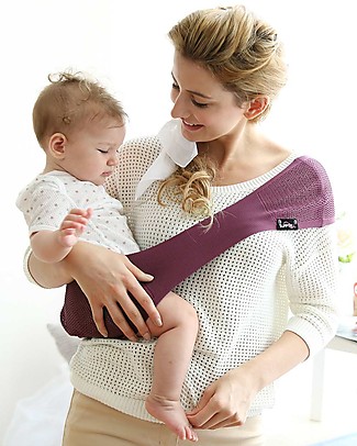 Lucky Baby Fascia Portabebé Tascabile Malva - SUPPORi Fasce Portabebé_