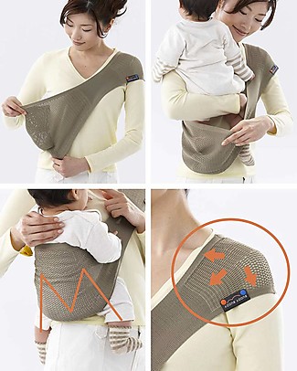 Lucky Baby Fascia Portabebé Tascabile Salvia - SUPPORi Fasce Portabebé