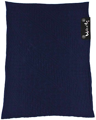 Lucky Baby Wacotto, Fascia Porta Bebè 2 in 1, Blu Navy - 6-36 mesi - È anche sciarpa infinity! Fasce Portabebé