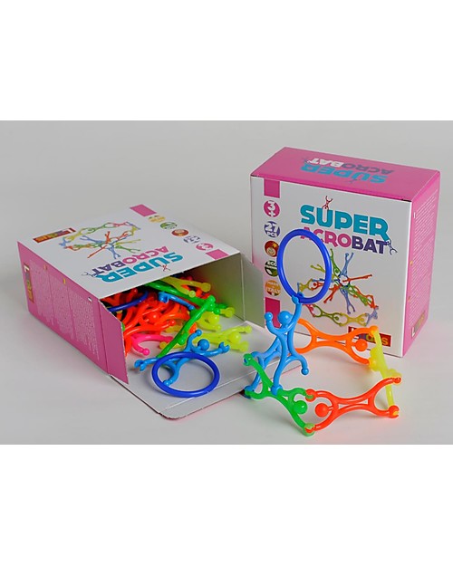 Ludus Super Acrobat, Gioco di costruzioni ed equibrio - Made in Italy! Giochi Creativi