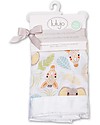 Lulujo Baby Copertina Morbida Security 40 x 40 cm - Giungla - 100% cotone - Pacco da 2 Swaddle di Mussola