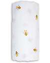Lulujo Baby Copertina Swaddle 100x100 cm - Api - 100% Mussola di Cotone Swaddle di Mussola