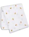 Lulujo Baby Copertina Swaddle 100x100 cm - Api - 100% Mussola di Cotone Swaddle di Mussola