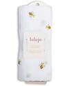 Lulujo Baby Copertina Swaddle 100x100 cm - Api - 100% Mussola di Cotone Swaddle di Mussola